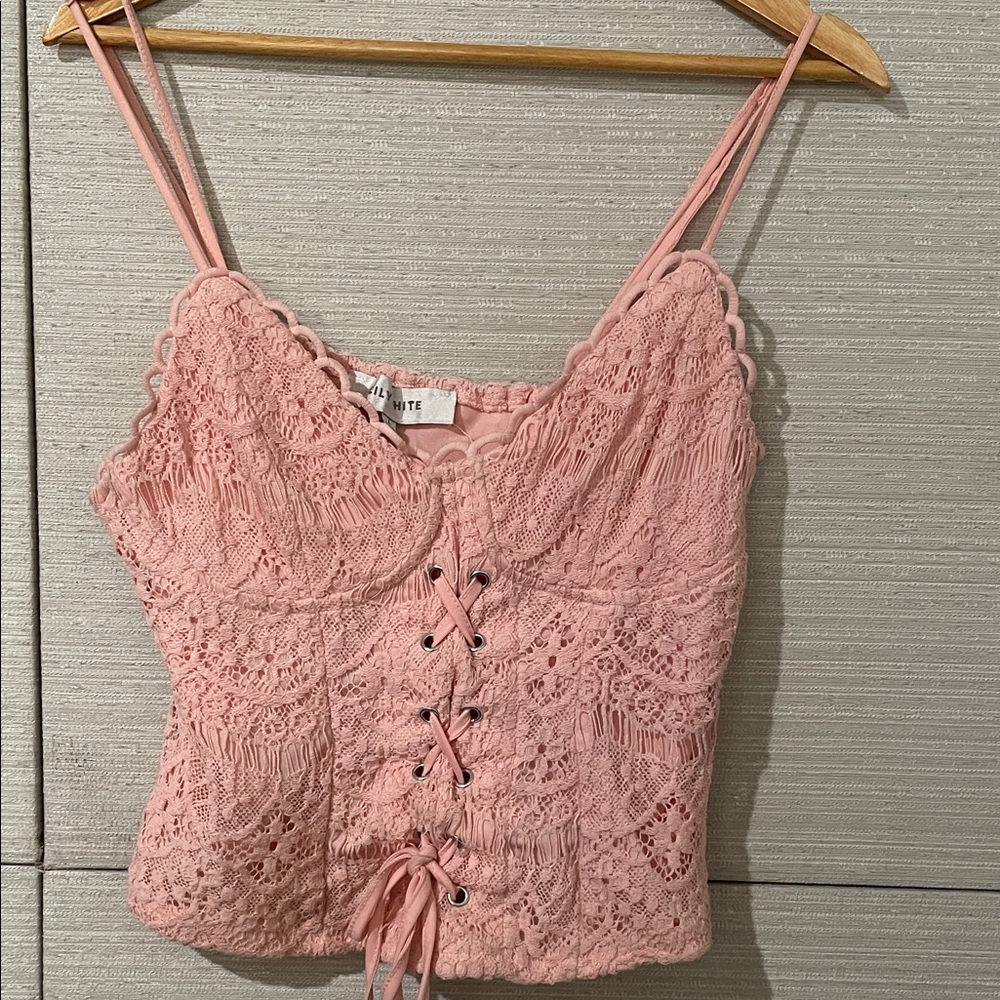 Lily White Pink and Cream Chemise